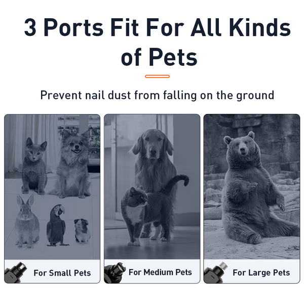 Electric Pet Nail Clipper With Led for Dogs and Cats