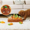 Interactive Plush Carrot Dog Toy- Carrot Snuffle Mat for Dogs