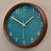 Silent Solid Wood Wall Clock – American Style Decorative Home Accent