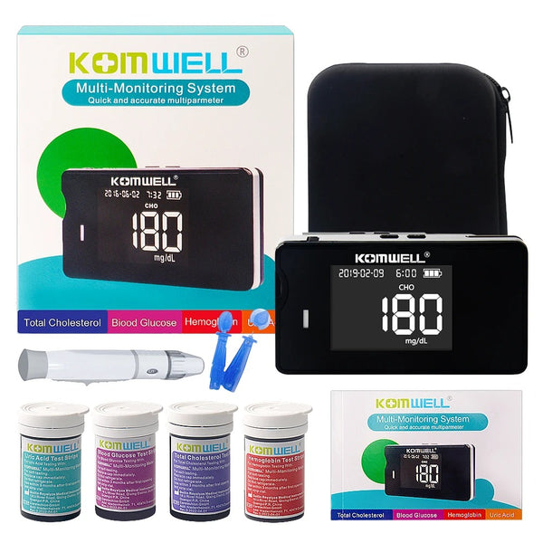 4 In 1 Multifunctional Health Monitor: Cholesterol, Glucose & Uric Acid