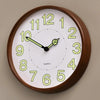 Silent Solid Wood Wall Clock – American Style Decorative Home Accent