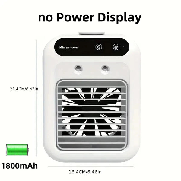 Mini USB Air Cooler Fan with Water Tank and Spray Function