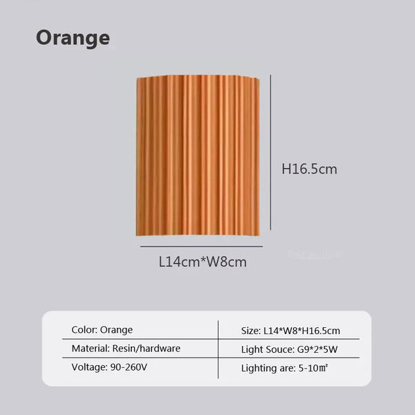 Modern LED Wall Sconce – Stylish Resin Wall Lamp for Living Room and Hallway