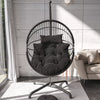 Premium Hanging Egg Chair – Rattan Swing Hammock with Cushions for Indoor & Outdoor Use