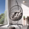 Premium Hanging Egg Chair – Rattan Swing Hammock with Cushions for Indoor & Outdoor Use