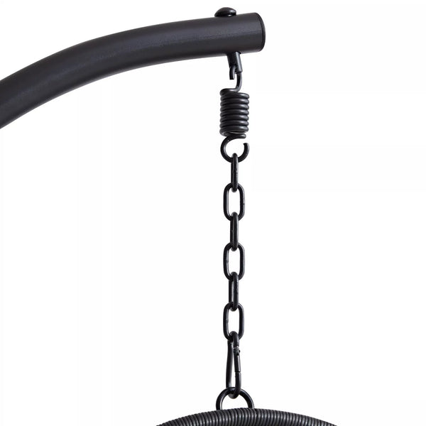 Premium Hanging Egg Chair – Rattan Swing Hammock with Cushions for Indoor & Outdoor Use