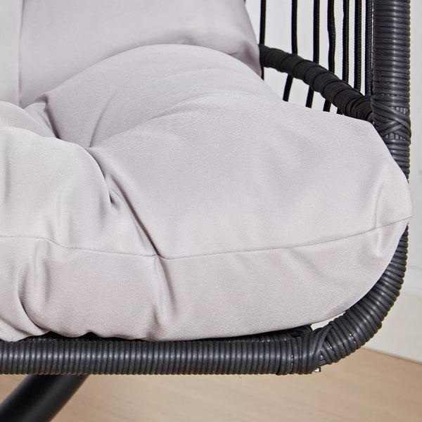 Premium Hanging Egg Chair – Rattan Swing Hammock with Cushions for Indoor & Outdoor Use