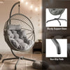 Premium Hanging Egg Chair – Rattan Swing Hammock with Cushions for Indoor & Outdoor Use