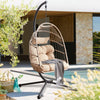 Premium Hanging Egg Chair – Rattan Swing Hammock with Cushions for Indoor & Outdoor Use