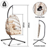 Premium Hanging Egg Chair – Rattan Swing Hammock with Cushions for Indoor & Outdoor Use
