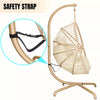 Premium Hanging Egg Chair – Rattan Swing Hammock with Cushions for Indoor & Outdoor Use