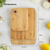 Crafted for Mastery: Set of 3 Bamboo Cutting Boards - Your Essential Tools for Precision