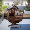 Premium Hanging Egg Chair – Rattan Swing Hammock with Cushions for Indoor & Outdoor Use