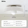 Nordic LED Flush Mount Ceiling Light Fixture – Retro Glass Design for Bedroom and Living Room