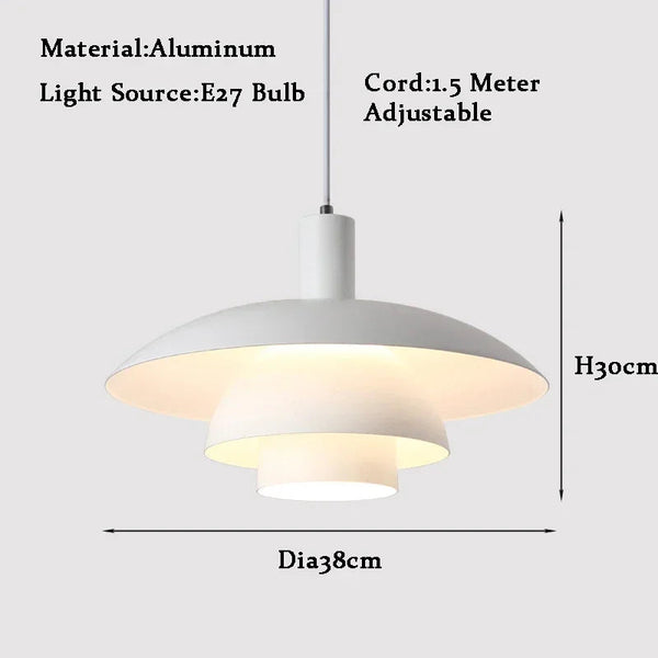 Mid Century Modern Pendant Light with Gradient Colors