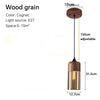 Nordic Wood Glass Pendant Light – Modern Hanging Lamp
