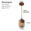 Nordic Wood Glass Pendant Light – Modern Hanging Lamp
