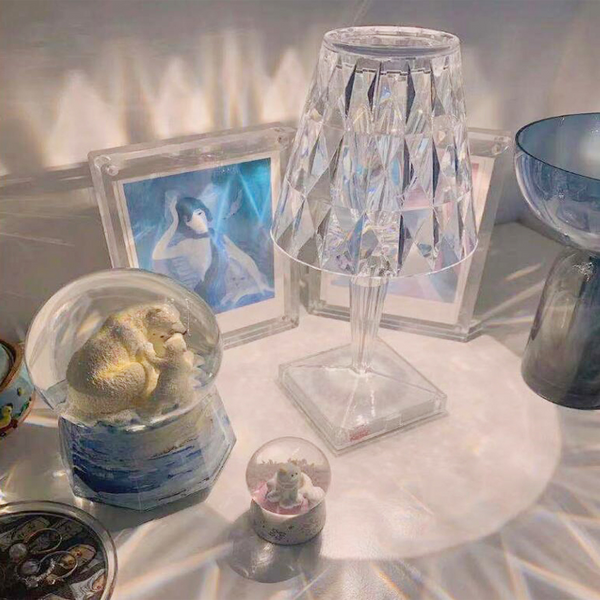 Romantic And Elegant Touch Sensor Crystal Table Lamp