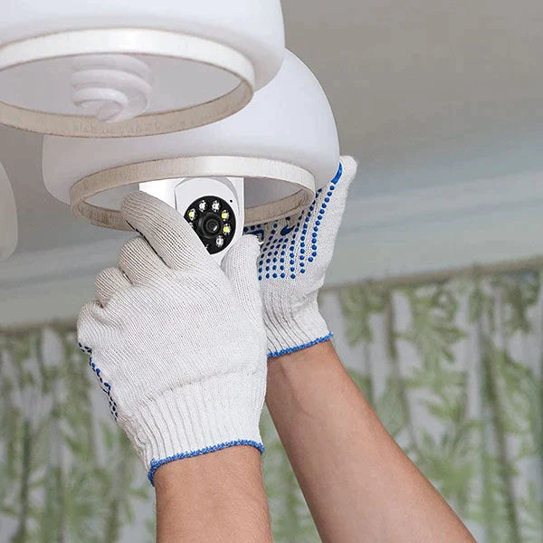 HD Wireless Outdoor WiFi Surveillance Light Bulb Security Camera With Motion Detection