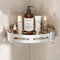 Space Aluminum No-Drill Bathroom Corner Shelf – Quick Drainage & Strong Load-Bearing