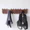 Luxury Wall-Mounted Wooden Coat Rack – Piano Design Entryway Organizer for Keys, Hats & Coats