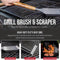 Stainless Grill Brush and Scraper – Heavy-Duty BBQ Cleaning Tool for Effortless Grime Removal