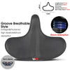 Wide Ergonomic Bike Saddle for MTB E Bike and City Bicycle Comfort