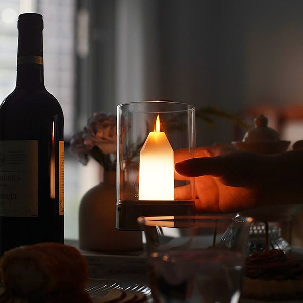 Rechargeable Candle Glow – Flameless Ambient Light with Soothing Warm Flicker