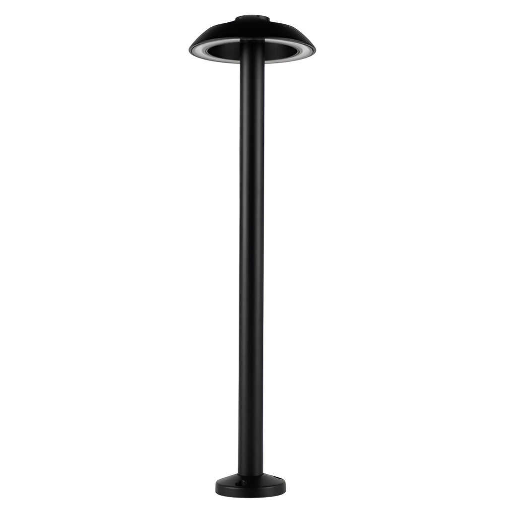 Outdoor LED Mushroom Path Light Black Aluminum Garden Landscape Warm White Lawn Lamp