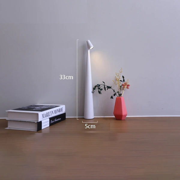 Nordic Minimalist Cordless Table Lamp - Rechargeable & Stylish Decor