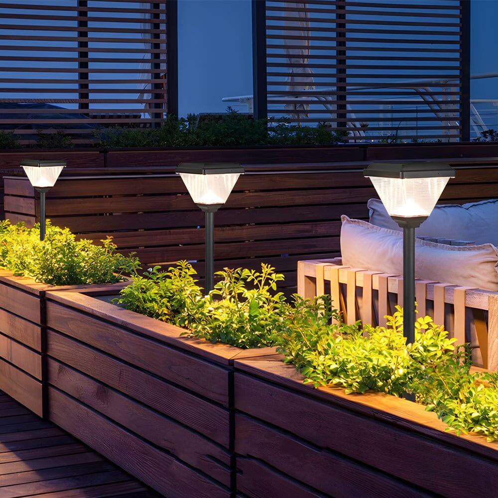 Pathway Light Solar LED Outdoor Waterproof Garden Walkway Lighting 27.6 Inch