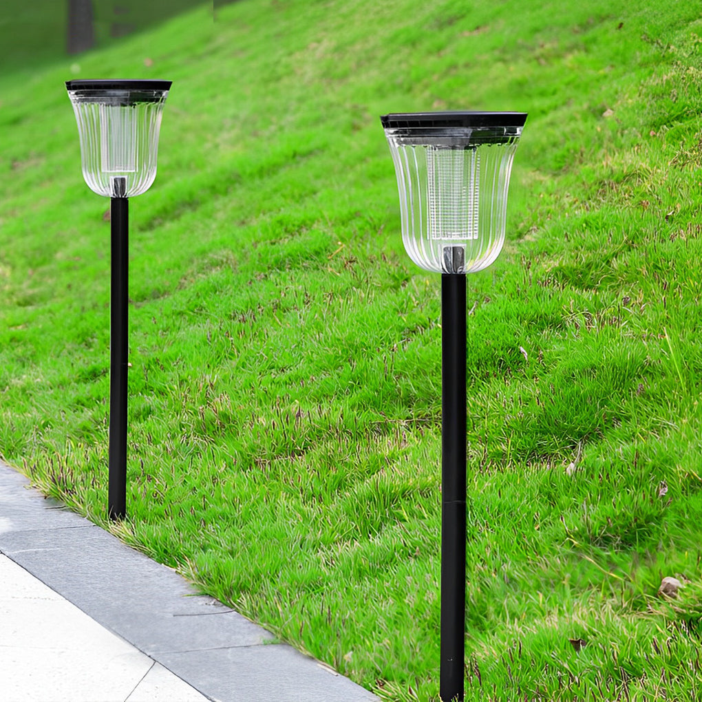 2Pcs Intelligent Solar Lawn Lights with Motion Sensor