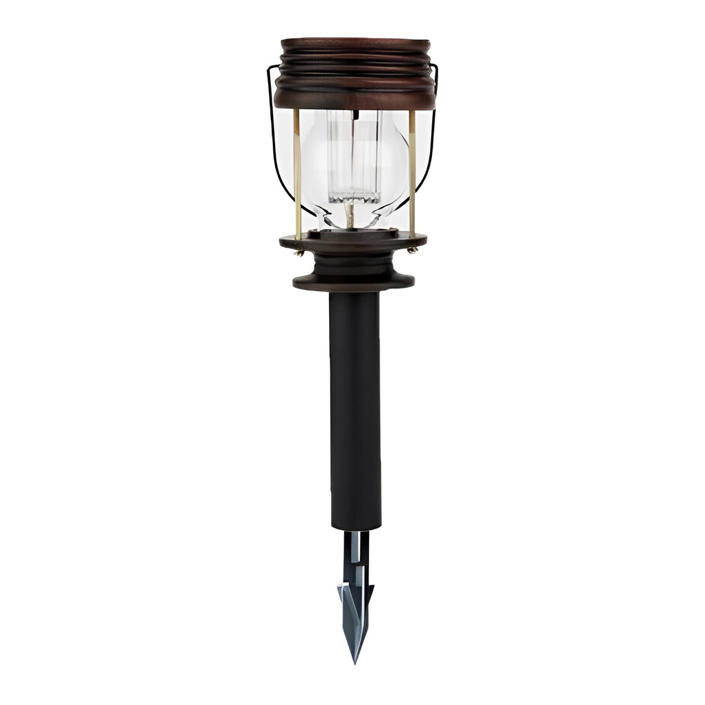 Solar Lantern Outdoor Lights Retro LED Warm White Garden Patio Porch Fence Hanging Lamp