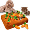 Interactive Plush Carrot Dog Toy  - Carrot Snuffle Mat for Dogs