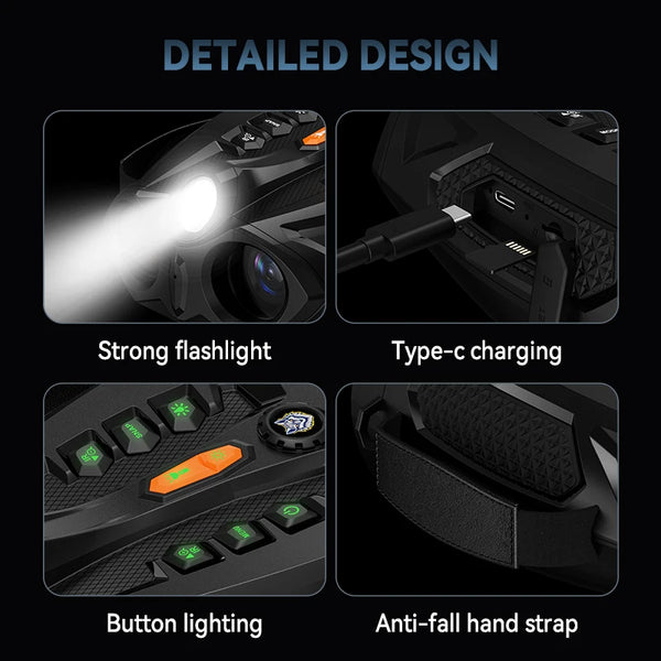 4K Night Vision Binoculars with 10X Digital Zoom & Tactical Light - Enhanced Clarity for Night Adventures 5