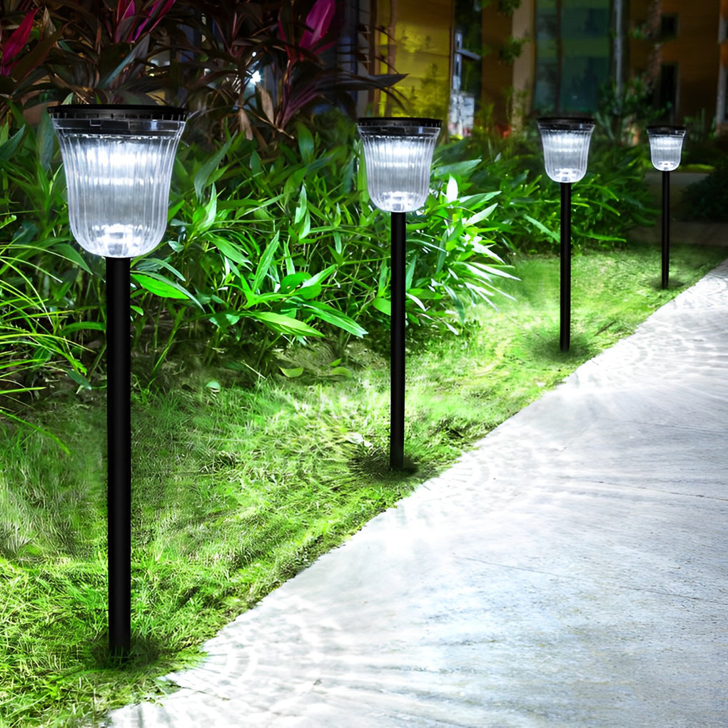 2Pcs Intelligent Solar Lawn Lights with Motion Sensor