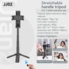 Bluetooth Selfie Stick with Tripod – 4-Section Stretchable Rotating Handle for Stable Shots