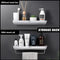 Wall-Mounted Shampoo Storage Rack – No-Drill Bathroom Shelf with Towel Bar & Shower Organizer