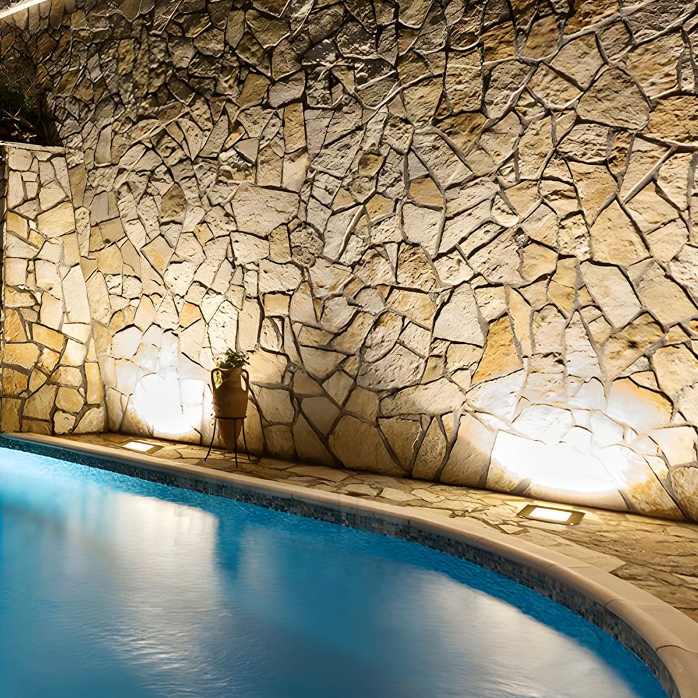 In Ground Light Square LED Waterproof Stainless Steel Step Deck Pathway Lighting 5 Pack