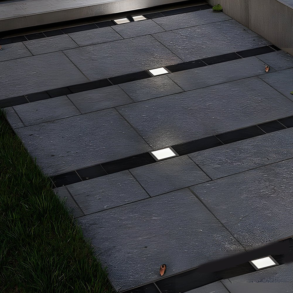 In Ground Light Square LED Waterproof Stainless Steel Step Deck Pathway Lighting 5 Pack