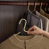 5 pcs Solid Matte Gold/Silver Clothes Coat Hanger │ Seamless Metal Wardrobe Organizer