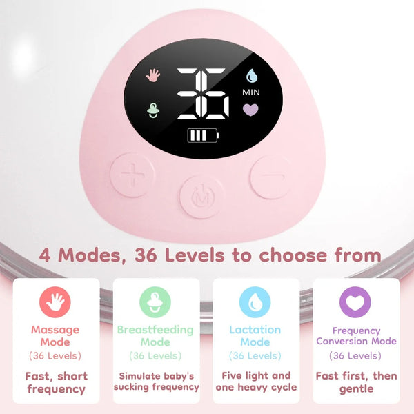Wearable Electric Breast Pump with 4 modes