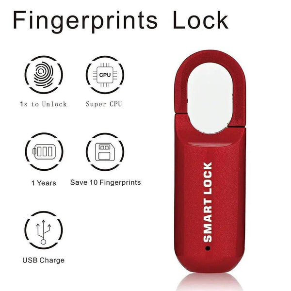 Smart Fingerprint Padlock – Keyless Biometric Security Lock