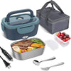 Electric Lunch Box – Portable Food Warmer with Dual Compartments & Car/Home Plug