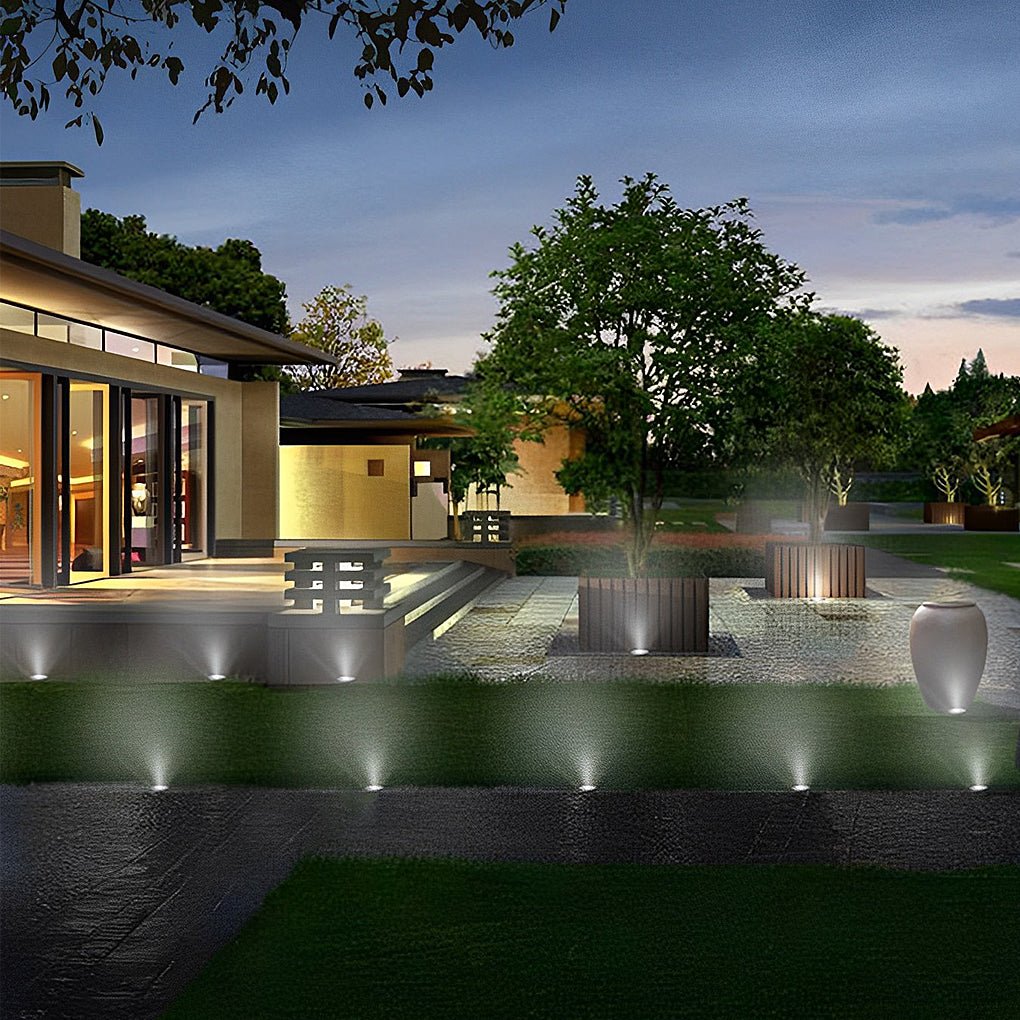 In Ground Light Solar LED Waterproof Stainless Steel Recessed Pathway Garden Lighting