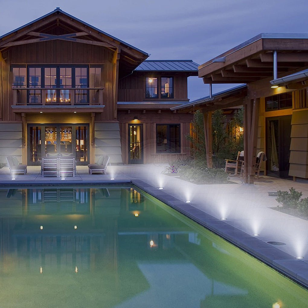 In Ground Light Solar LED Waterproof Stainless Steel Recessed Pathway Garden Lighting