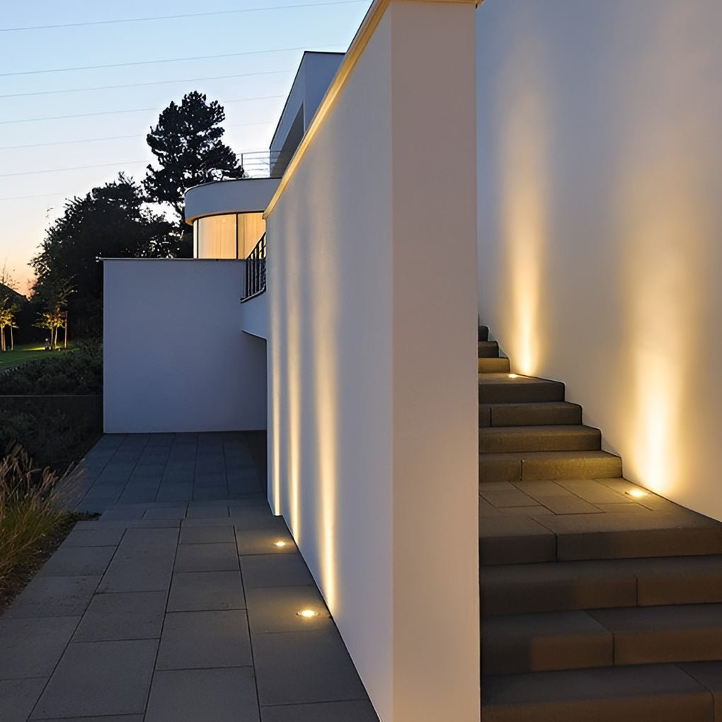 In Ground Light Solar LED Waterproof Stainless Steel Recessed Pathway Garden Lighting