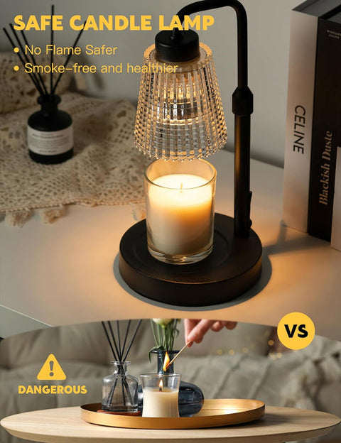 Premium Dimmable Candle Lamp Warmer With Adjustable Height