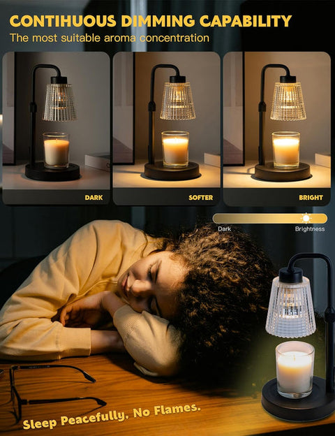 Premium Dimmable Candle Lamp Warmer With Adjustable Height