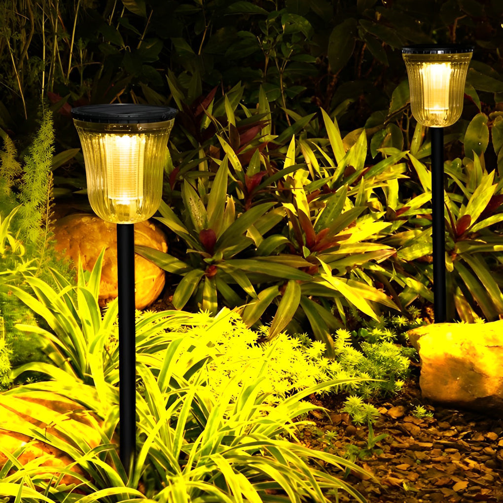 2Pcs Intelligent Solar Lawn Lights with Motion Sensor